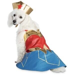 NWT Petco Pet Dog Puppy DC Justice League Wonder Woman Halloween Costume Cosplay